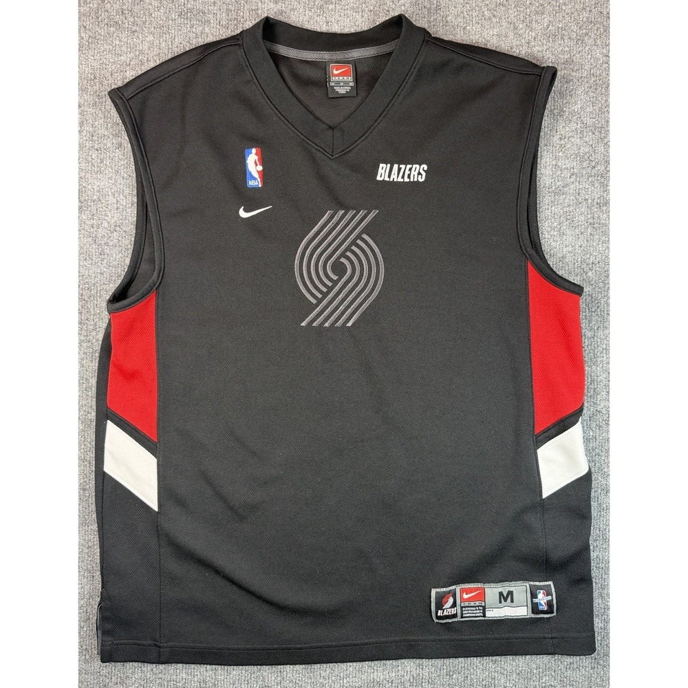 Nike Team Portland Trail Blazers Sleeveless Jersey Mens M Black NBA Practice Top